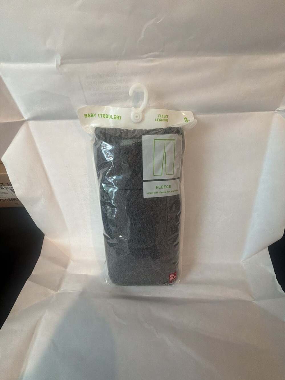 Uniqlo Baby Toddler Fleece Lined Leggings Dark Gray